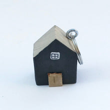 Load image into Gallery viewer, Tiny House Key Chain Wood Key Fob