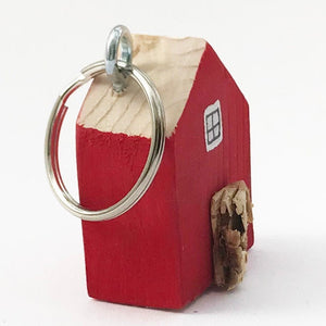 Wooden House Keyring Wooden Gifts