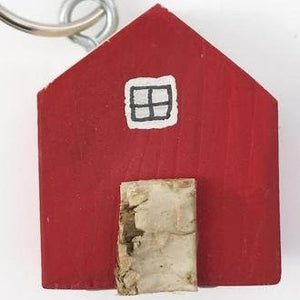 Wooden House Keyring Wooden Gifts
