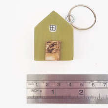 Load image into Gallery viewer, Keychain Green House Keyring Wood Gift