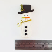 Load image into Gallery viewer, Snowman Decoration Christmas Wood Decor