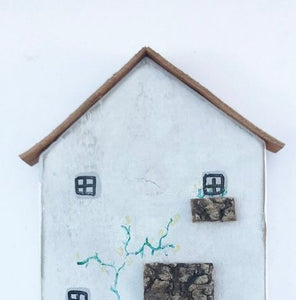 Wooden Cottage Key Holder for Wall - Painted in a colour of your choice