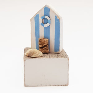 Nautical Wood Doorstop Beach Hut Accessories Nautical Decor - Painted in a colour of your choice