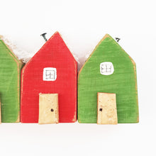 Load image into Gallery viewer, Wooden Houses Christmas Ornaments