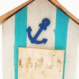 Beach Hut Ornament Bathroom Accessories Nautical Coastal Garden