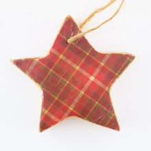 Load image into Gallery viewer, Tartan Christmas Tree Decorations Holiday Decor