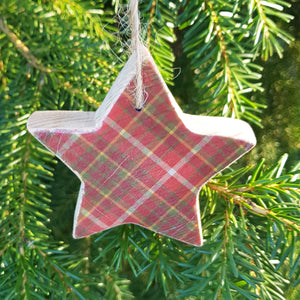 Tartan Christmas Tree Decorations Holiday Decor