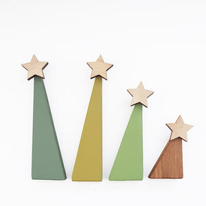 Wooden Christmas Tree Set made from Pallets