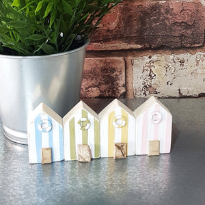 Wooden Beach Huts Beach Bathroom Decor Nautical Decor - Painted in colours of your choice