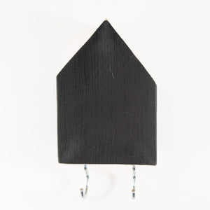 Wooden Houses Key Holder for Wall Wood Wall Art