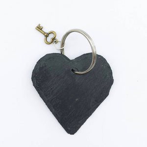 Slate Heart Key Ring