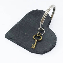 Load image into Gallery viewer, Slate Heart Key Ring