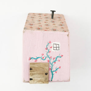 Pink Cottage Miniature House Ornaments
