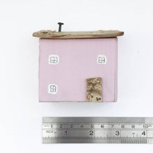 Load image into Gallery viewer, Pink House Handcrafted Miniature Wooden Houses Pink Ornaments
