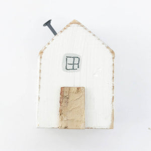 Miniature Wooden Cottage White House Ornament Tiny Gifts