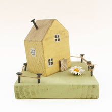 Load image into Gallery viewer, Wooden Cottage Painted Wood Ornaments Wood Gift - Painted in a colour of your choice