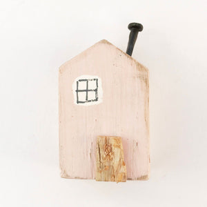 Pink House Primitive House Decor Tiny Wooden House