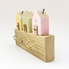 Load image into Gallery viewer, Decorative Wood Key Rack Key Storage Wood Accessories