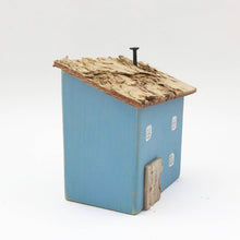 Load image into Gallery viewer, Reclaimed Wood Blue Mini House Wood Decor Wood Gifts