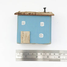 Load image into Gallery viewer, Reclaimed Wood Blue Mini House Wood Decor Wood Gifts