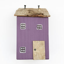Load image into Gallery viewer, Wood House Purple Garden Decor
