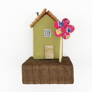 Tiny Wood Painted House House Warming Gifts Wood Thank You Gift