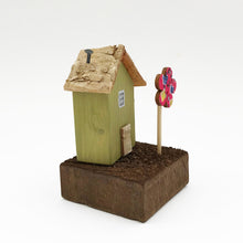 Load image into Gallery viewer, Tiny Wood Painted House House Warming Gifts Wood Thank You Gift