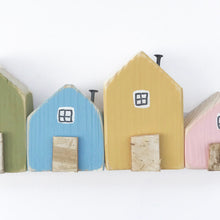 Load image into Gallery viewer, Tiny Painted Houses Wooden Houses Ornament