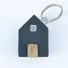 Load image into Gallery viewer, Tiny House Key Chain Wood Key Fob