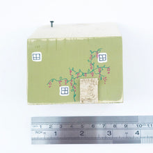 Load image into Gallery viewer, Green Wooden Cottage Small Wood Home Decor