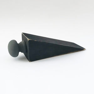 Modern Door Stopper Black and Grey Decor Wood Gifts for Men