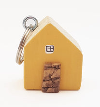Load image into Gallery viewer, Yellow House Key Chain