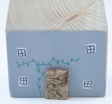 Load image into Gallery viewer, Wooden House Miniature Hand Crafted Ornaments