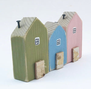 Wooden Houses for Shelf House Ornament