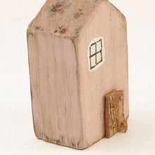 Load image into Gallery viewer, Pink House Primitive House Decor Tiny Wooden House