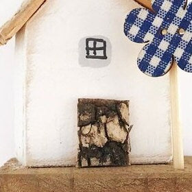 Tiny Wooden Cottage Wooden Ornaments for Home Wooden Gifts