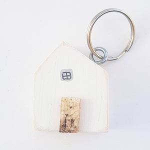 House Keychain Wood Gifts - Can be painted in a colour of your choice