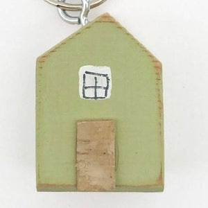 Keychain House Wooden Key Ring House Tiny House New Home Gift Tiny Gifts