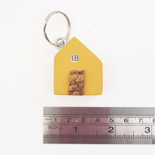 Load image into Gallery viewer, Yellow House Key Chain