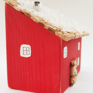 Christmas Ornament of a Little Red House