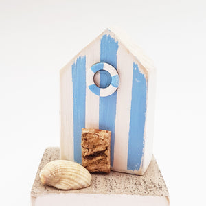 Nautical Wood Doorstop Beach Hut Accessories Nautical Decor - Painted in a colour of your choice