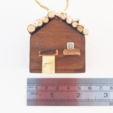 Load image into Gallery viewer, Miniature Log Cabin Tree Decoration Holiday Accessories