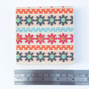 Retro Flower Pattern Coaster Set ***REDUCED***