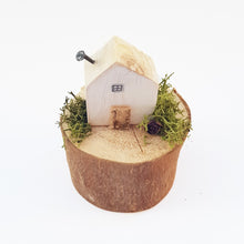 Load image into Gallery viewer, Decorative House on a Natural Wood Log Wood Gifts for Her