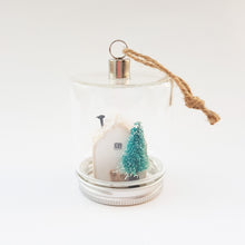 Load image into Gallery viewer, Christmas Cottage in a Jar Christmas Decorations Christmas Wooden House Christmas House Figurine Christmas Baubles Tree Decorations Ornament