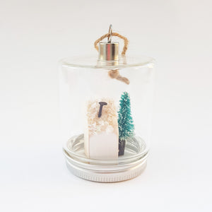 Christmas Cottage in a Jar Christmas Decorations Christmas Wooden House Christmas House Figurine Christmas Baubles Tree Decorations Ornament