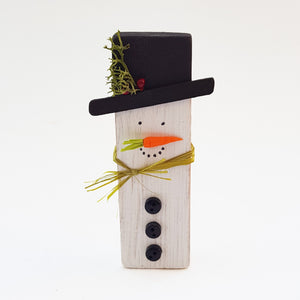 Snowman Decoration Christmas Wood Decor