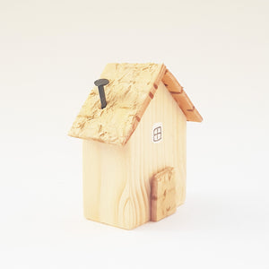 Wooden Tiny House Natural Wood Decor Unique Gifts