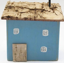 Load image into Gallery viewer, Reclaimed Wood Blue Mini House Wood Decor Wood Gifts