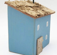 Load image into Gallery viewer, Reclaimed Wood Blue Mini House Wood Decor Wood Gifts